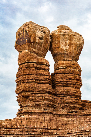 Two Prominent Sandstone Rock Formations