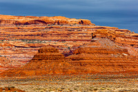 Red Rock Landscape Under Cloudy Sky