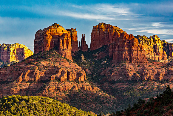 Red Rock Formations in Yavapai County, Arizona