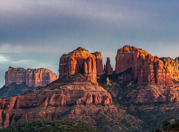 Sedona Red Rock Formations at Sunset