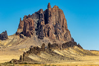 Shiprock Peak in New Mexico Desert