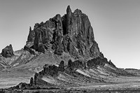 Shiprock Volcanic Neck Black and White