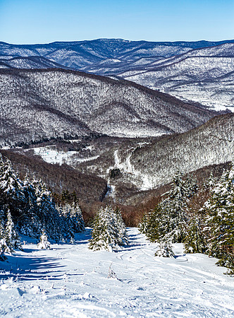 Snowy Mountain Landscape