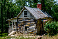 Rustic Log Cabin in the Woods