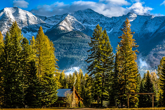 Rustic Cabin in Mountains