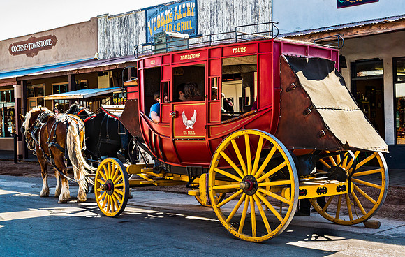 Historic Stagecoach in Tombstone