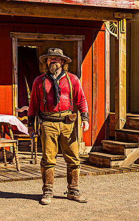 Man in Cowboy Attire