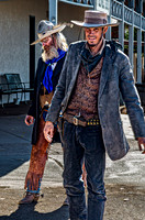 Two Men Dressed as Cowboys
