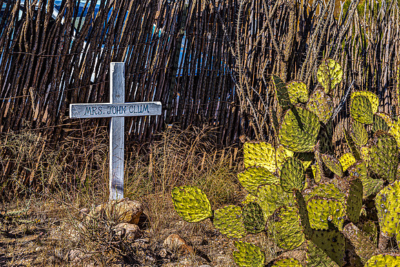 Rustic Cross and Prickly Pear