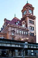 Main Street Station and Elevated Train Track