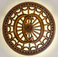 Decorative Metal Plate with Interlocking Design