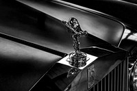 Spirit of Ecstasy on Classic Rolls-Royce Car