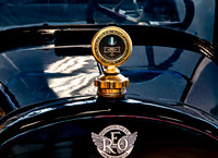 Vintage REO Motor Car Emblem and Hood Ornament