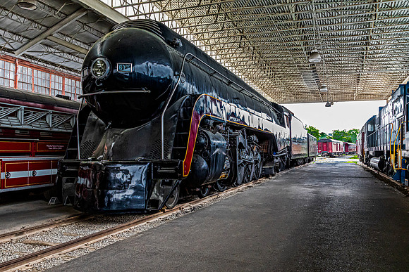 Historic Steam Locomotive 611 on Display
