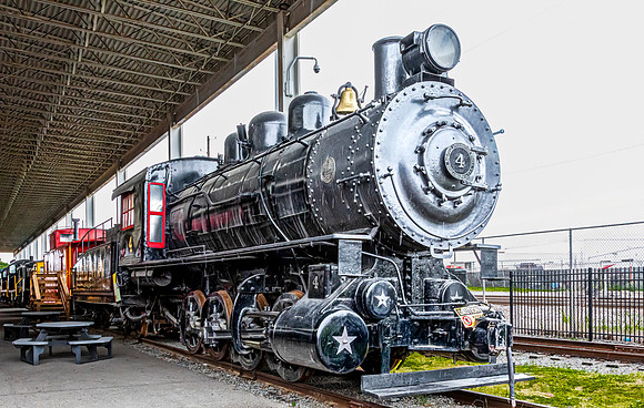 Vintage Black Steam Locomotive