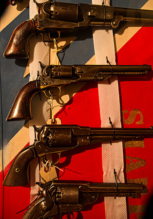 Antique Colt Revolvers on Display