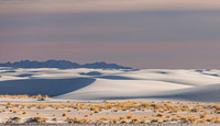 White Gypsum Sand Dunes Landscape