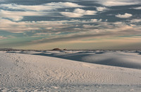 White Gypsum Sand Dunes Landscape