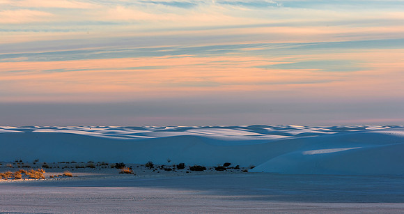 White Sand Dunes at Sunrise