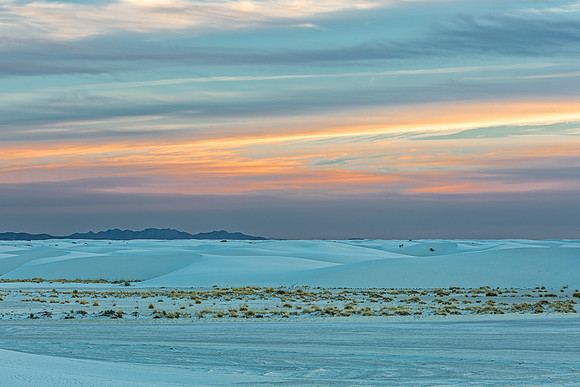 White Sands National Park Gypsum Dunes Sunset