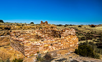 Ancient Stone Ruins in Arid Landscape