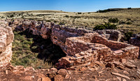 Ancient Stone Ruins in Dry Landscape