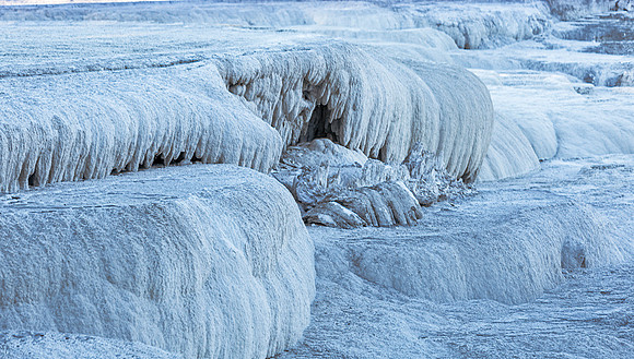 Travertine Terraces and Mineral Formations