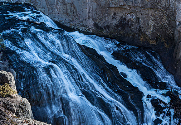 Cascading Waterfall Over Rocks