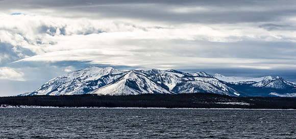 Snowy Mountains and Lake