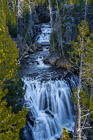 Gibbon Falls in Yellowstone National Park