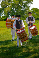 Colonial Drummers in Historical Attire