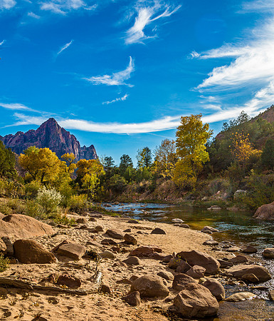 Zion National Park Autumn Scene