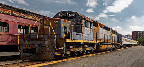 Weathered B&O Locomotive 7402