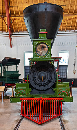 Vintage Steam Locomotive Display