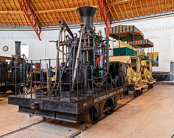 Historic B&O Atlantic Locomotive Display
