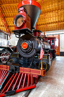 Vintage Steam Locomotive Display