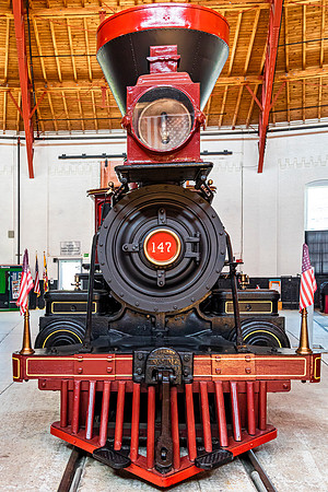 Historic Steam Locomotive 147 Display
