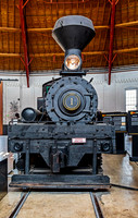 Old Black Steam Locomotive