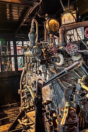 Vintage Steam Locomotive Controls