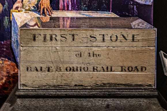 First Stone of Baltimore & Ohio Railroad