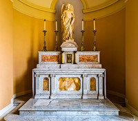Marble Altar with Angel Sculpture