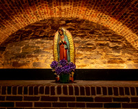 Virgin of Guadalupe in Brick Alcove