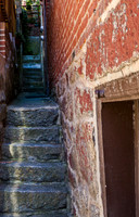 Narrow Alleyway Stone Stairs