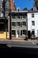 Historic Stone Building with Shutters