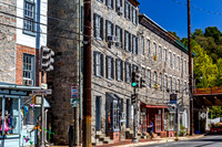 Historic Street with Stone Buildings