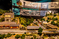 Model Train Diorama with Historic Railway Scene