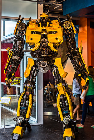 Bumblebee Transformer Statue