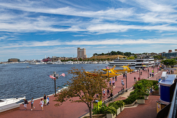 Baltimore Inner Harbor Waterfront Scene