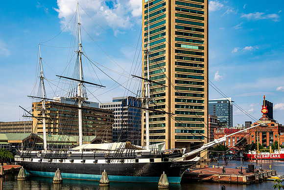USS Constellation at Inner Harbor
