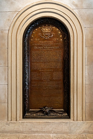 George Washington Monument Plaque